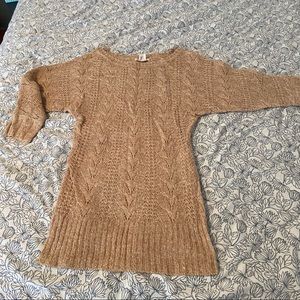 Arden b beige long knit sweater/dress